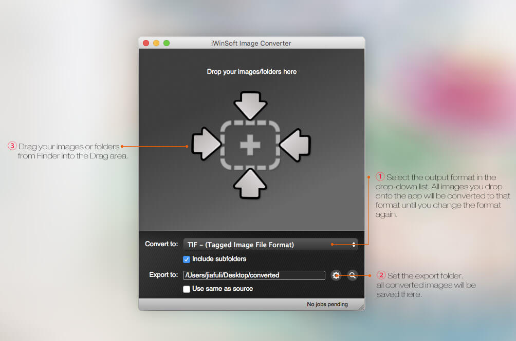 Mac Image Converter Interface