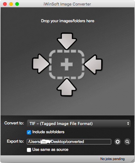 Select JPG as Output Format